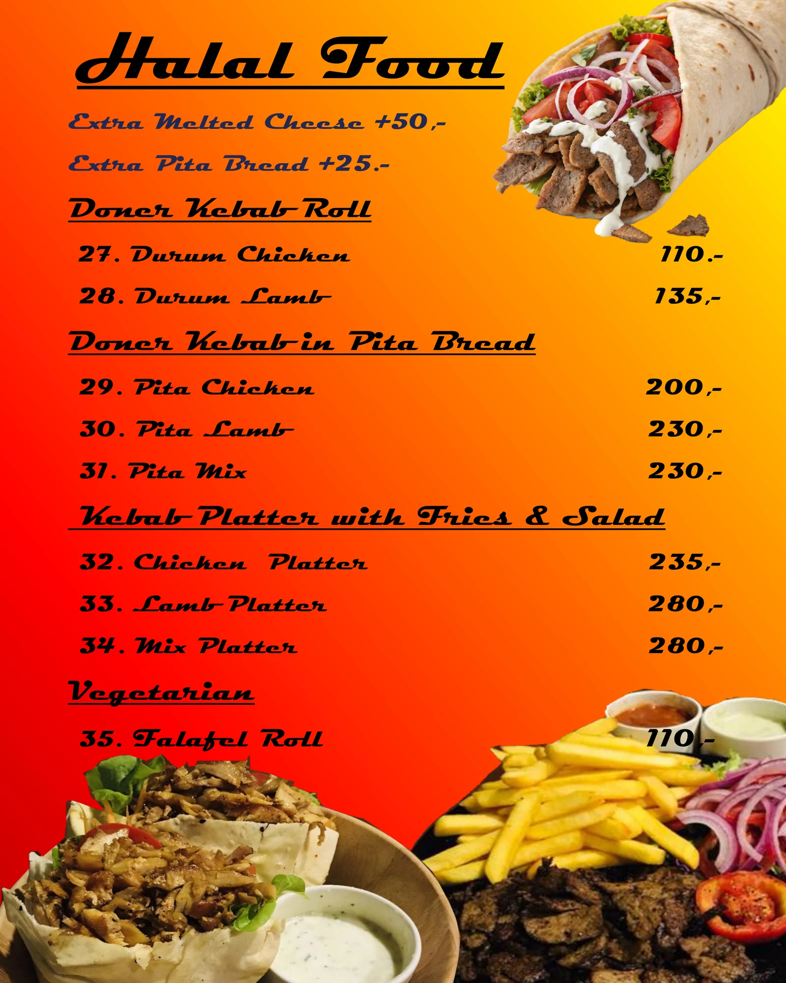 Afbeelding - Menu - Halal Food