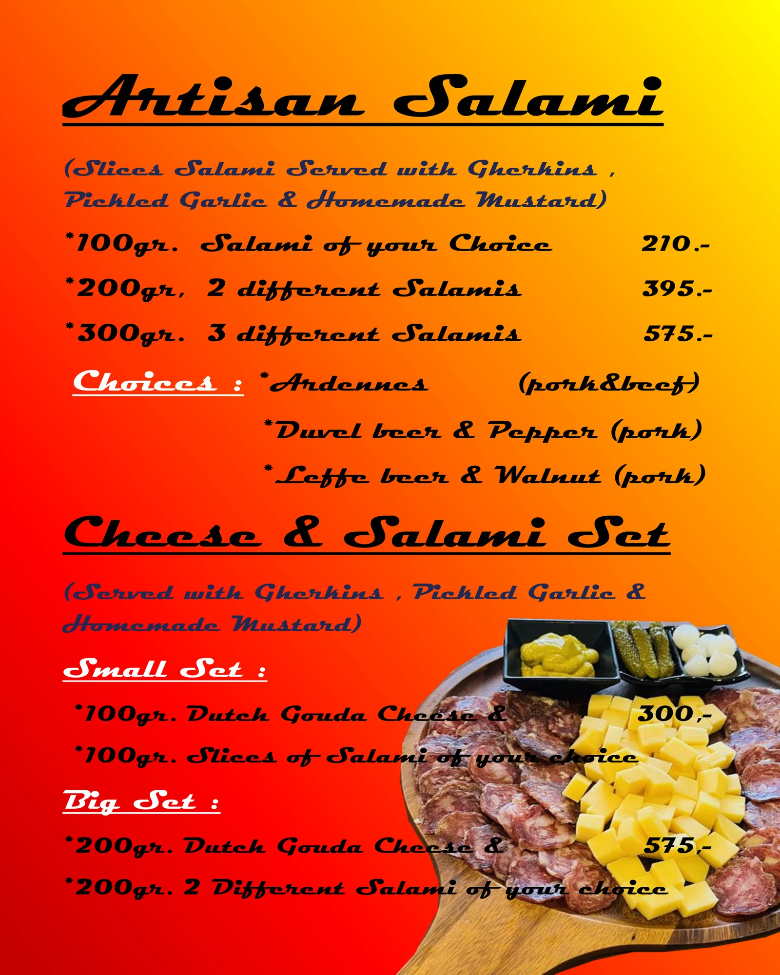 Menu Salami