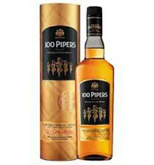 100 Pipers whisky bottle