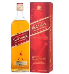 Johnnie Walker Red Label whisky bottle
