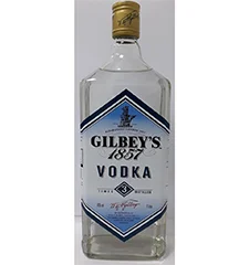 Gilbey’s Vodka bottle