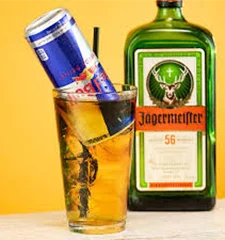 Jägerbomb with energy drink
